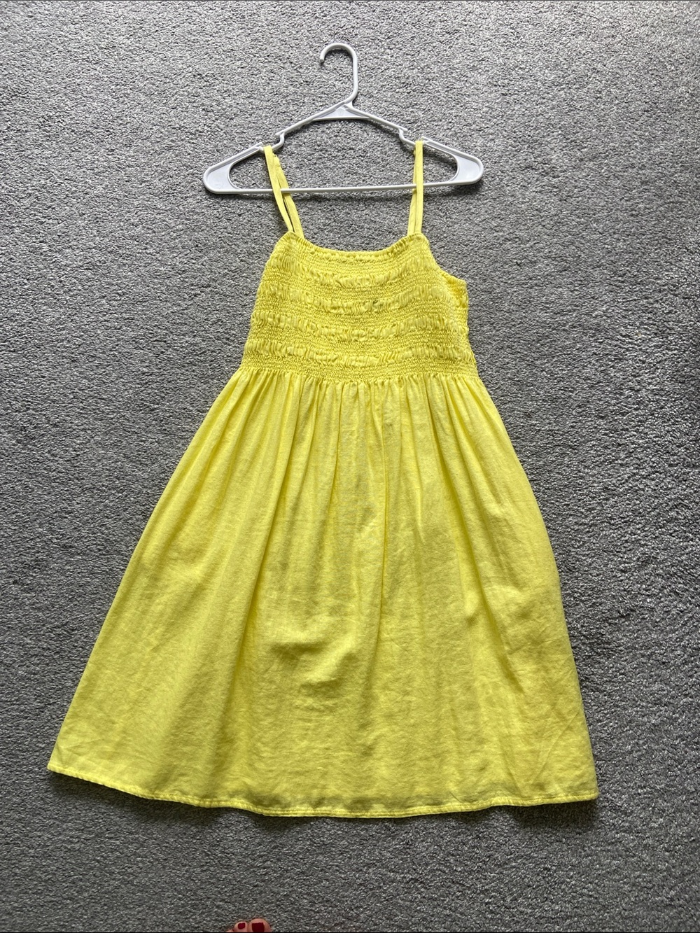 Universal Thread Linen Sunny Yellow Smocked Sundress